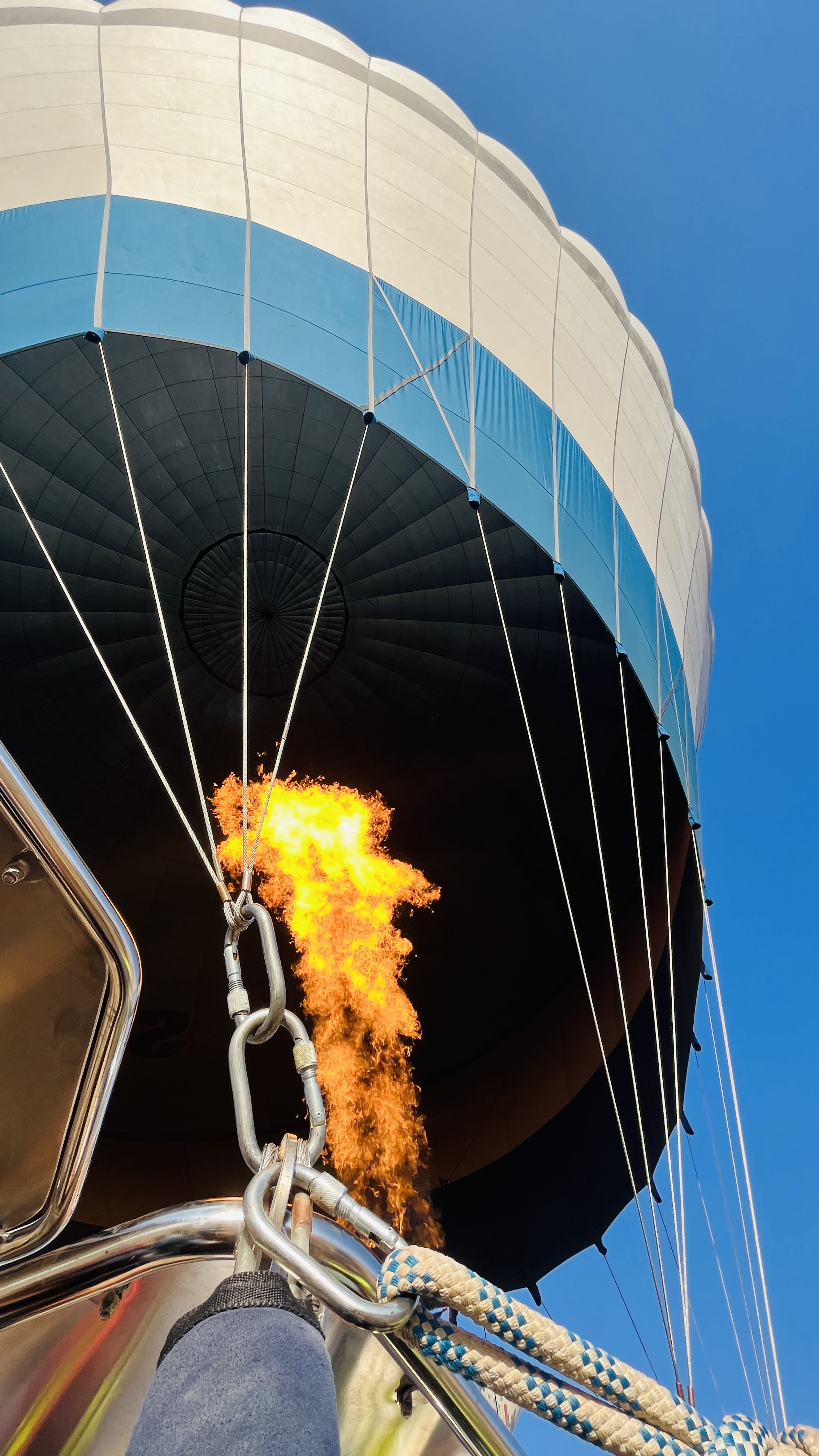 Hot air balloon over the West Bank