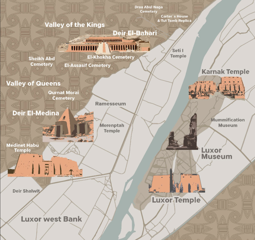 Map of Luxor